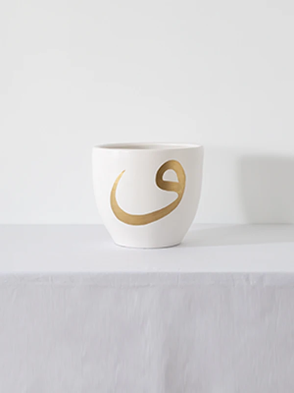 

Керамический цветочный горшок с золотым узором EWP Saturn, современный керамический цветочный горшок ручной работы специального дизайна