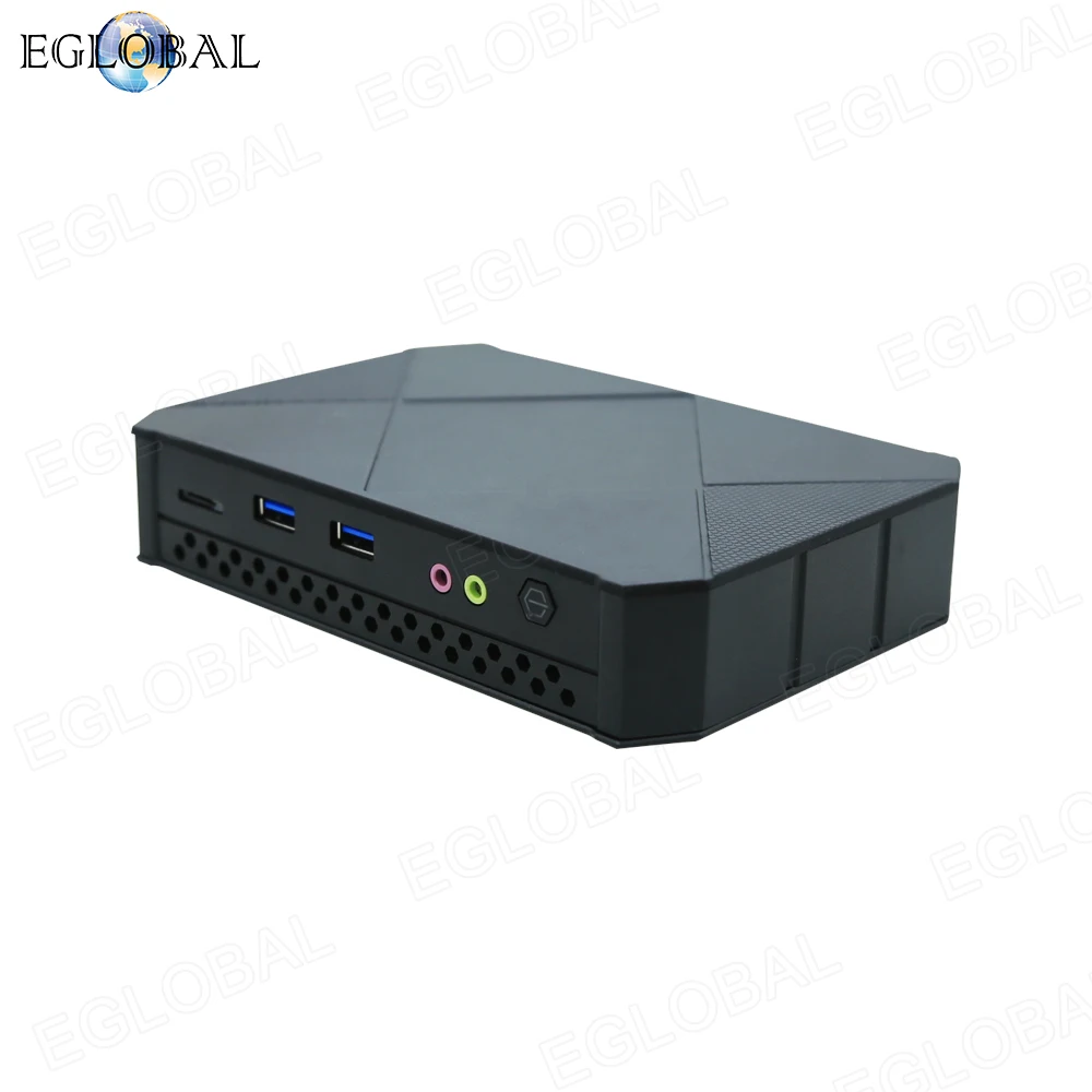 Новый мощный игровой мини-ПК Eglobal Intel Celeron J4125 2HDMI1.4 2USB2.0 2USB3.0 Type-C USB3.1 карманный