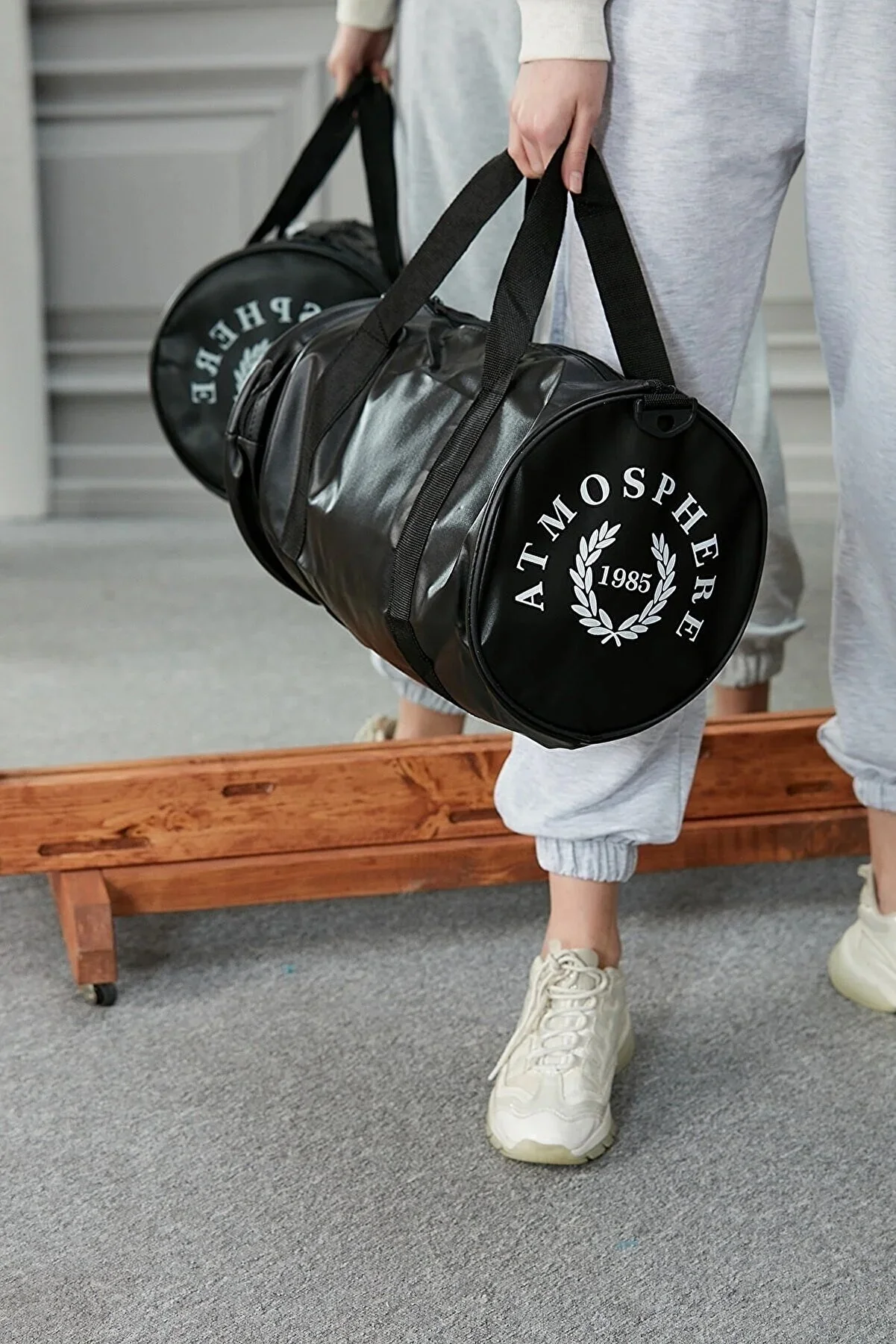 11.11 Sale New Men Women Gym Bags For Fitness Training Outdoor Travel Sport Bag Multifunction Travel Handbag Yoga Mat Black