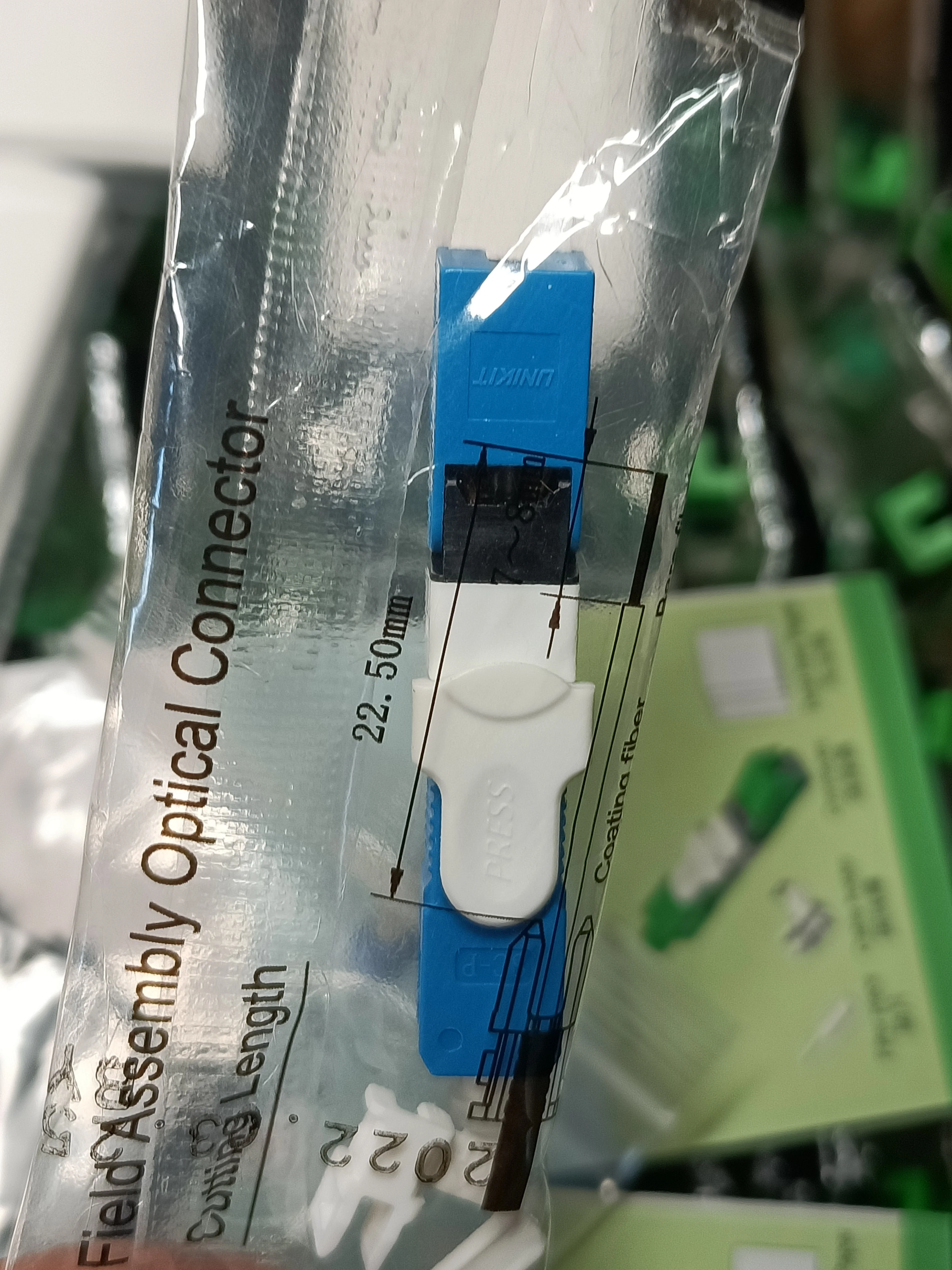 Одномодовый волоконно-оптический Быстрый коннектор FTTH SM UNIKIT ESC250D SC UPC - купить по