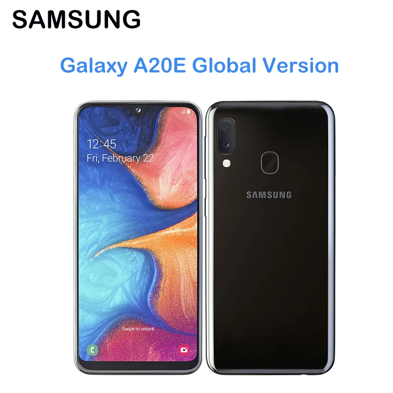 Samsung Galaxy A20e Global Version Original Unlocked CellPhone 5.8“ Dual SIM 3GB RAM 32GB ROM 13 MP Camera Android smartphone