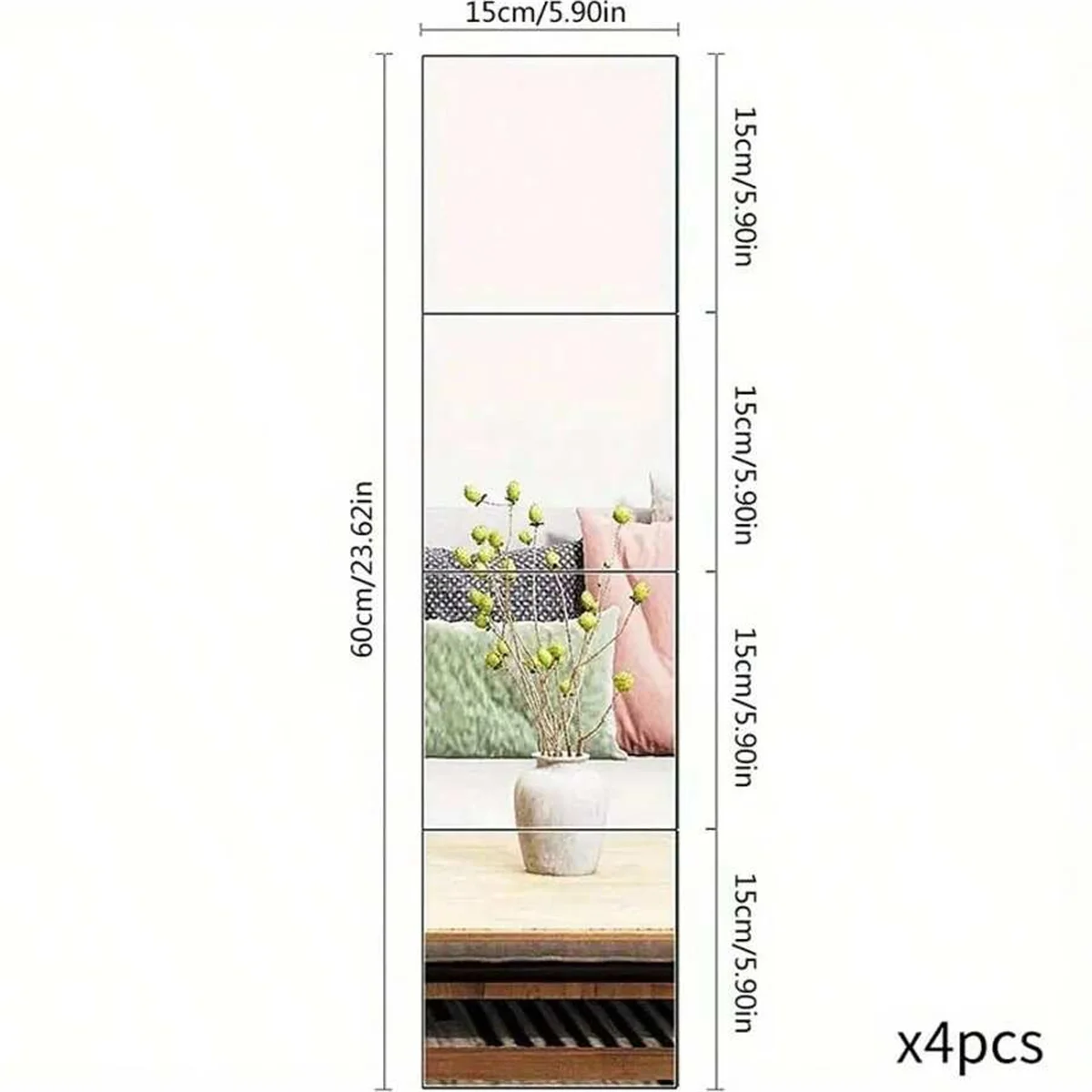 

Акриловые зеркальные наклейки для дома