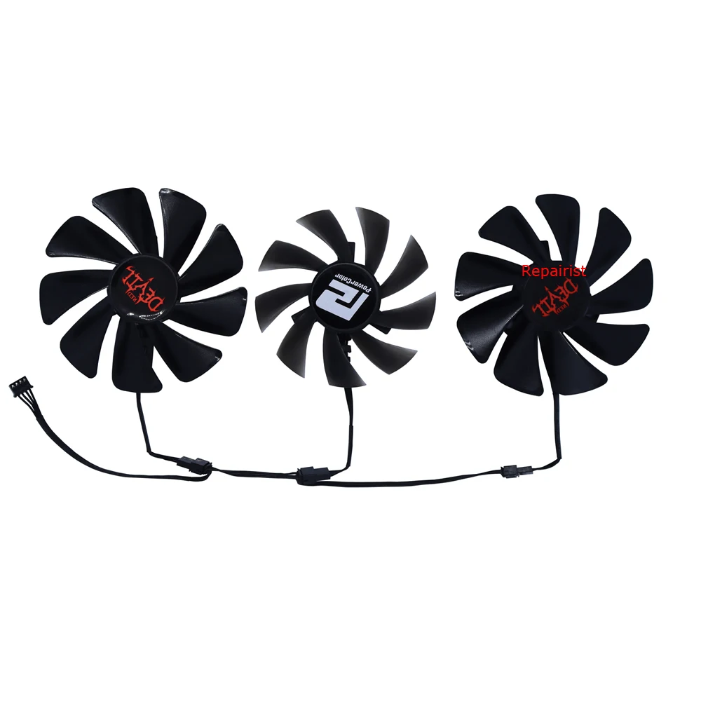 3Pcs/Set DIY GA91S2H GAA8S2U, вентилятор для видеокарты,вентилятор видеокарты,Применяется к PowerColor Red Devil RX 6900 XT,Применяется к Powercolor AX RX 6800XT 16GB,Применяется к Powercolor AX RX RX6800 16GB