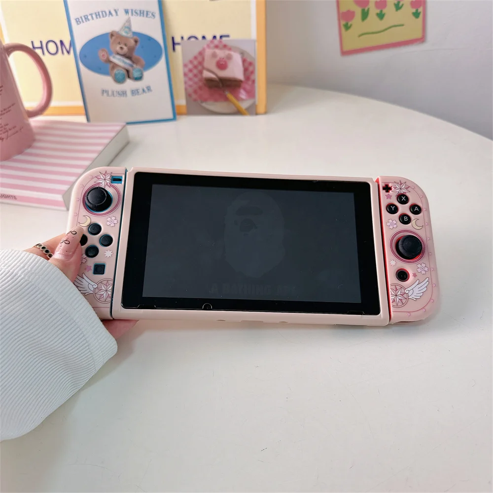 Милый защитный чехол с волшебным образовательным рисунком для Nintendo Switch Oled мужчин