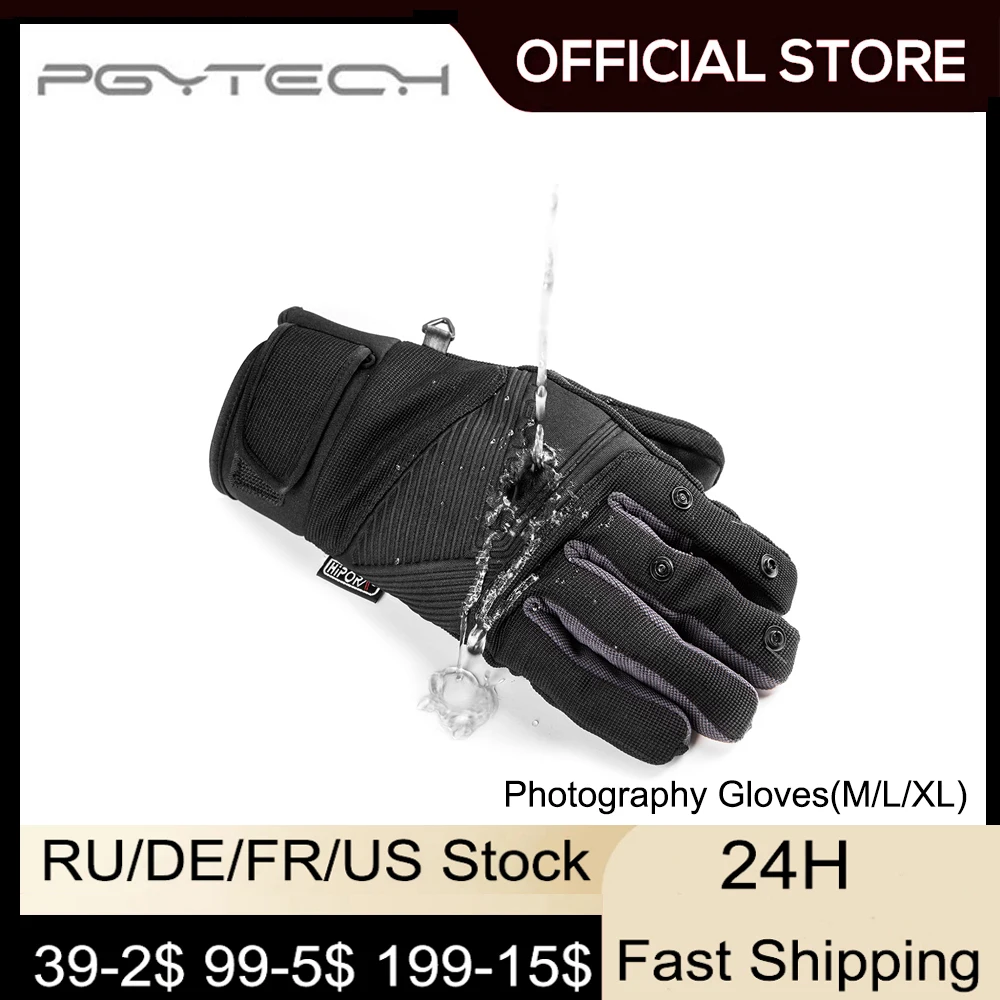 

PGYTECH Photography Gloves Outdoor Ski Riding Flip Windproof Fingerless Glove Touch Screen Gloves For DJI Mavic 3/Mini 3 Pro