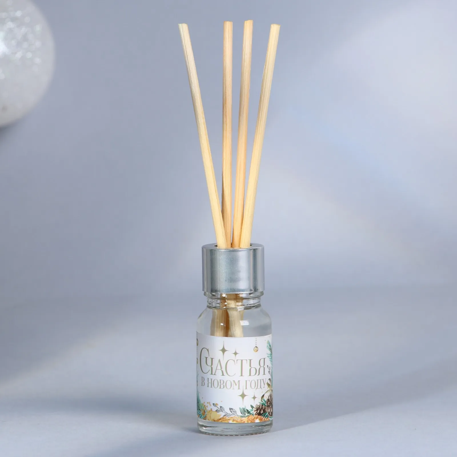 Диффузор ароматический палочки 'Счастья в новом году' зеленый чай 10 мл
