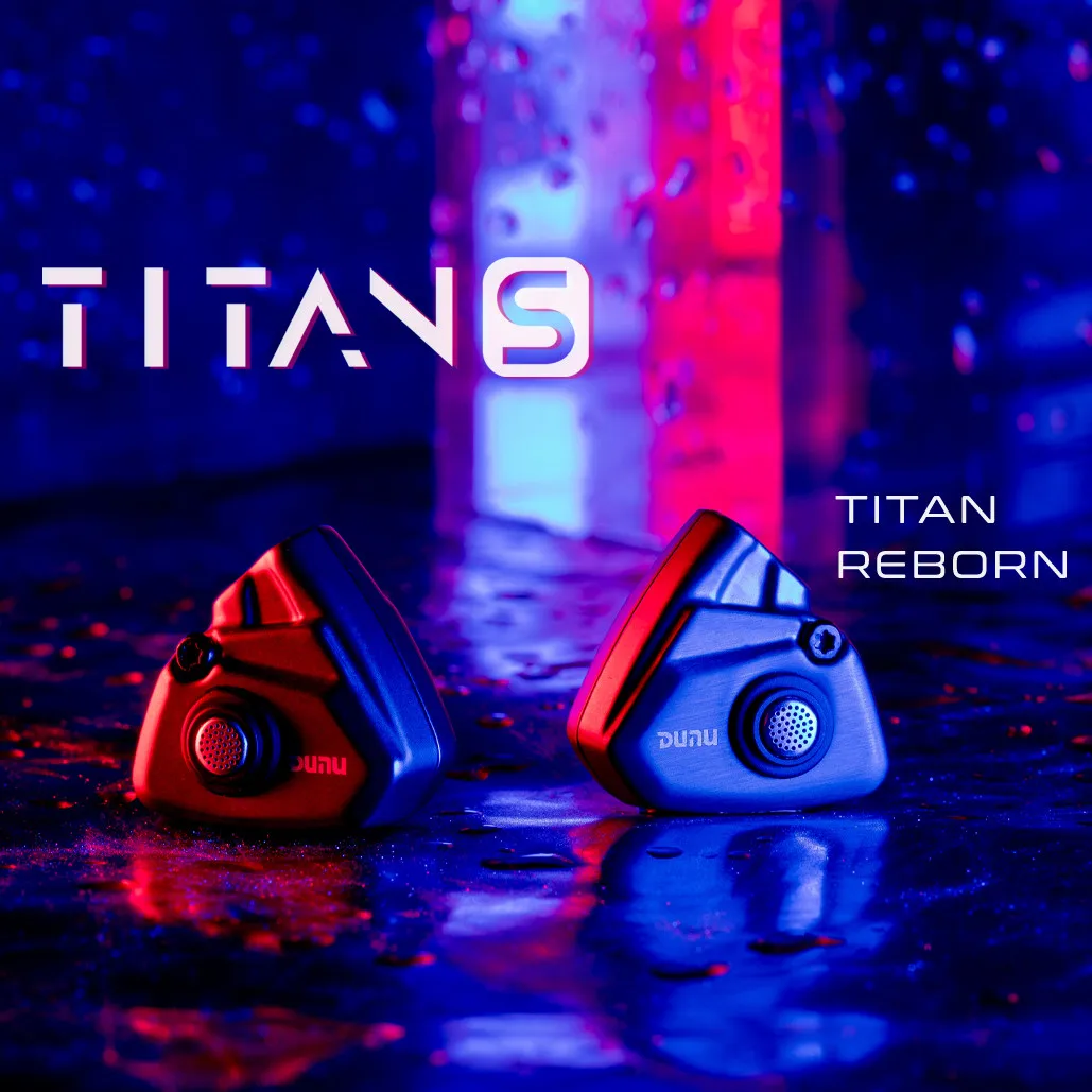 Наушники-вкладыши DUNU Titan S IEMs, проводные наушники с динамическим драйвером 11 мм и посеребренным медным кабелем, 2 контакта, 0,78 мм