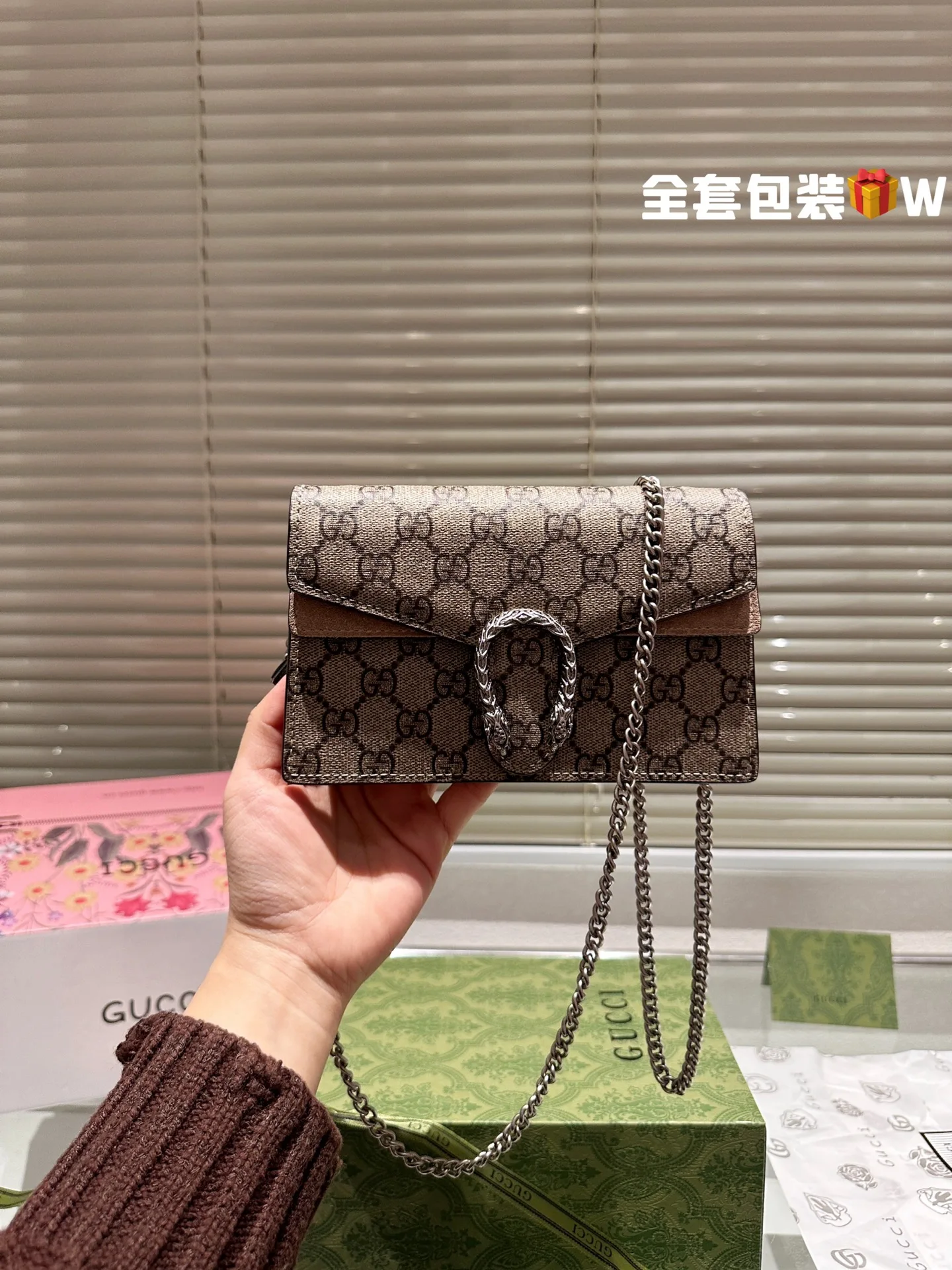 Сумки на плечо Gucci Женская новая сумка высокое качество через Кожаная мода