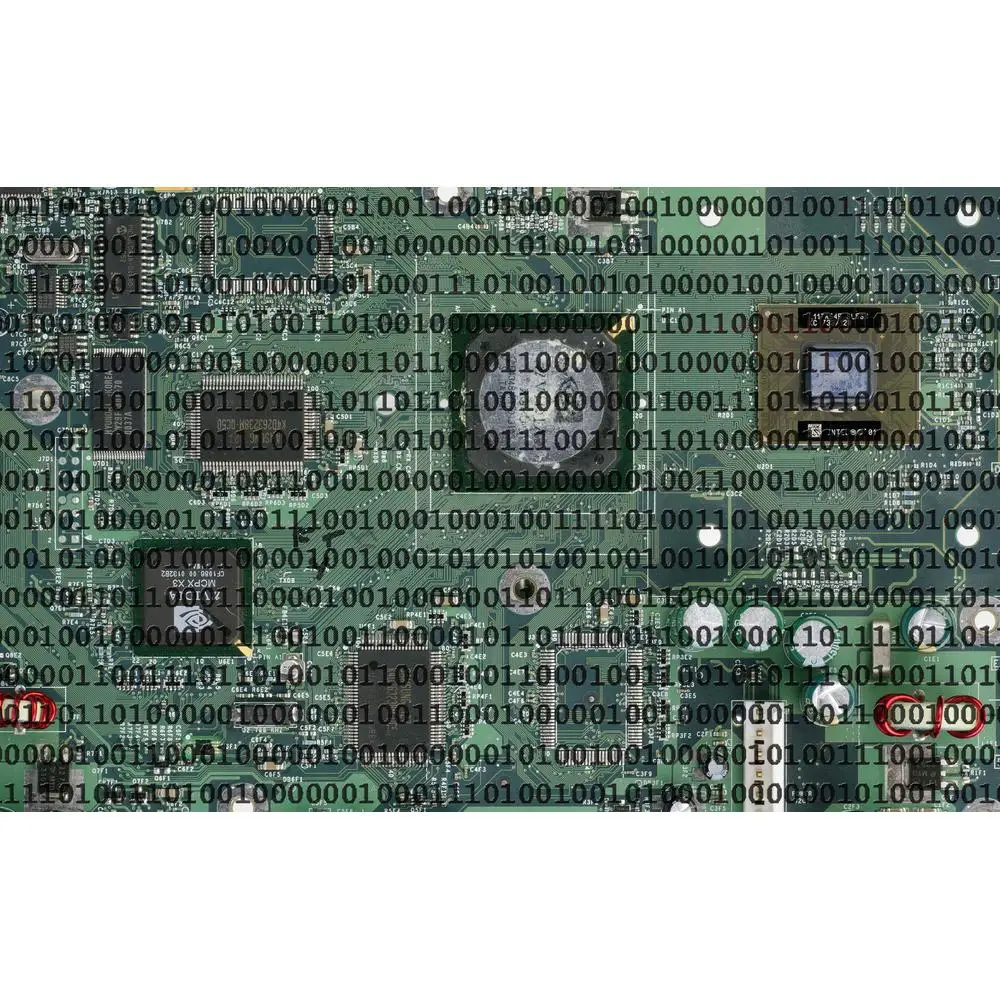 Linxone picture &quotbinary code system board microchip" on экокоже/Home Decor/decoration/gift/wall | Painting & Calligraphy