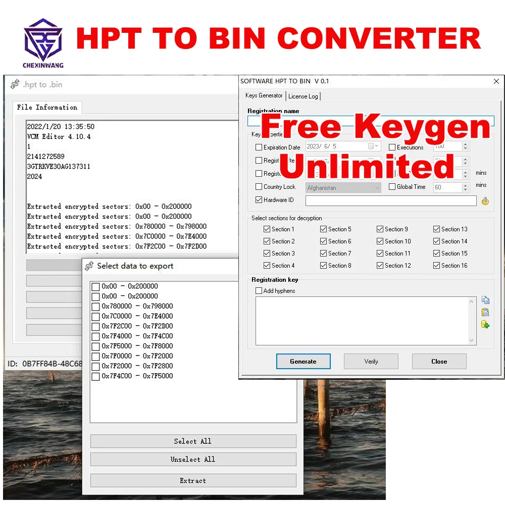 

HPT TO BIN CONVERTER With Unlimited Free Keygen Compare Genuine & Modified Files Unlock Tuner Unlock Hpt Raw Edit