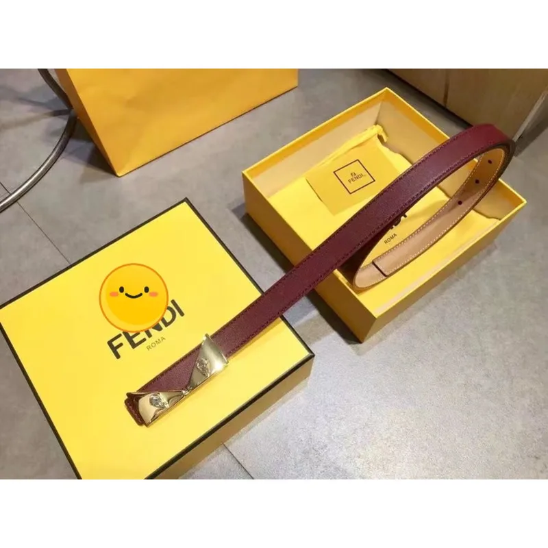 Fendi Fashion Женский Кожаный Пояс Высокого Качества С Фирменной Упаковкой