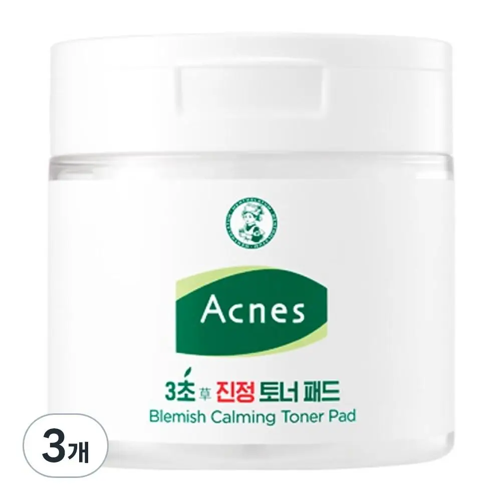 Успокаивающая подушечка с тонером Acnes 3 second 160 мл 70 штук штуки