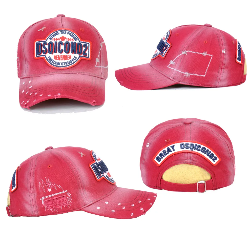 

Brand DSQ ICON Casquette Dad Hip Hop Baseball Cap Casquette Hats Solid Pattern Hats Letters Snapback Cap for Man caps