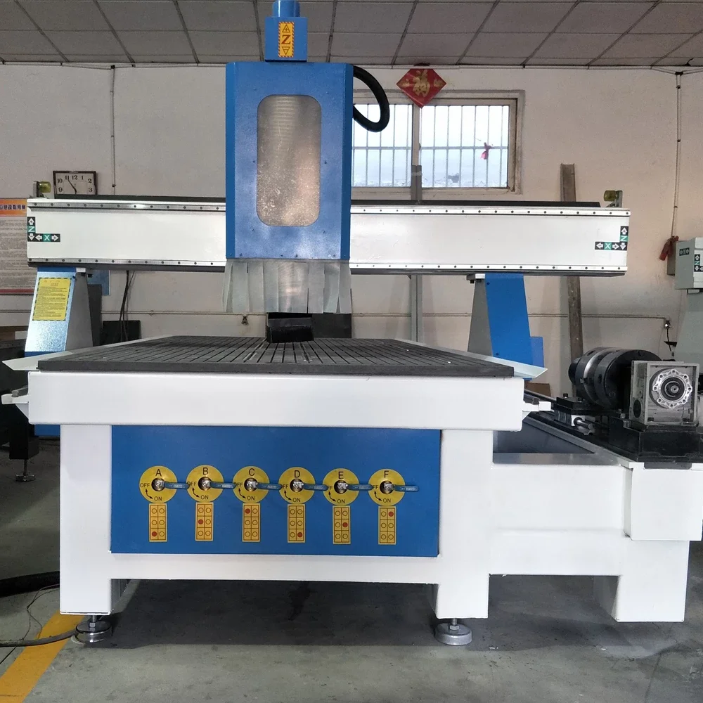 

China 1325 Wood Cnc Router 1530 3D Wood Carving Cutting Machine Woodworking Machinery With Wood Plank Furniture Production