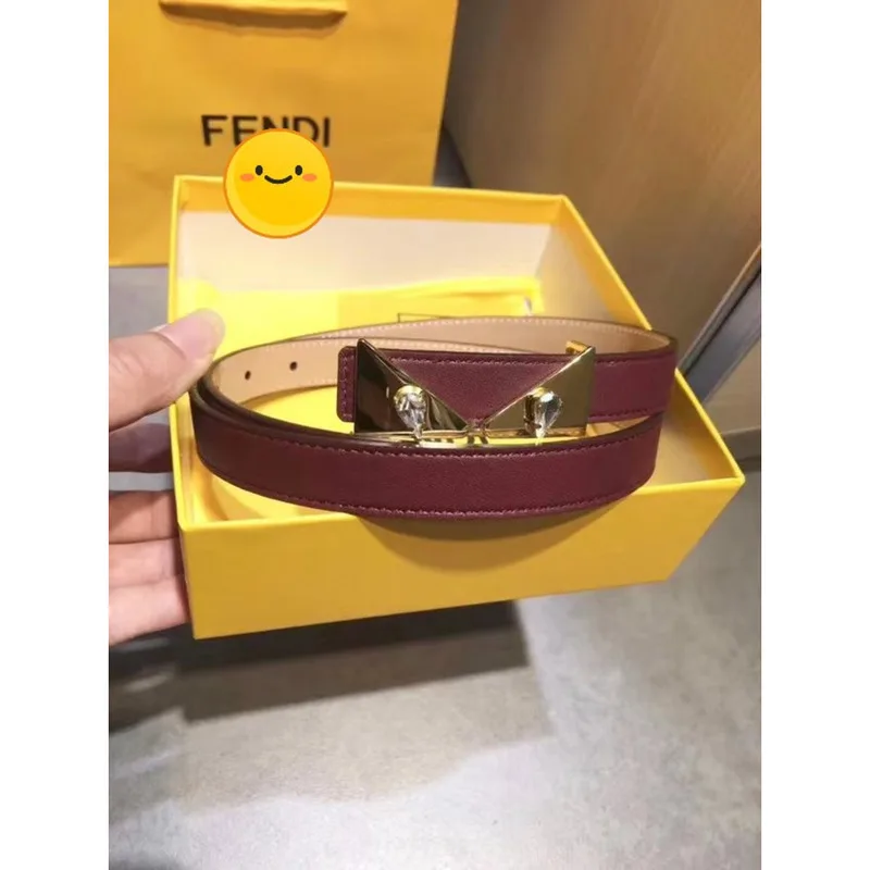 Fendi Fashion Женский Кожаный Пояс Высокого Качества С Фирменной Упаковкой