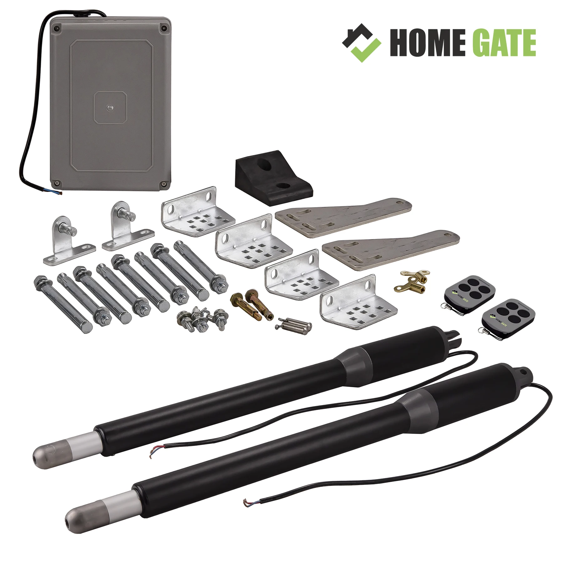 

Привод Home Gate 150DC для распашных ворот дверей калитки, комплект автоматики для ворот. Сигнальная лампа, фотоэлементы датчики, gsm-модуль в компл...
