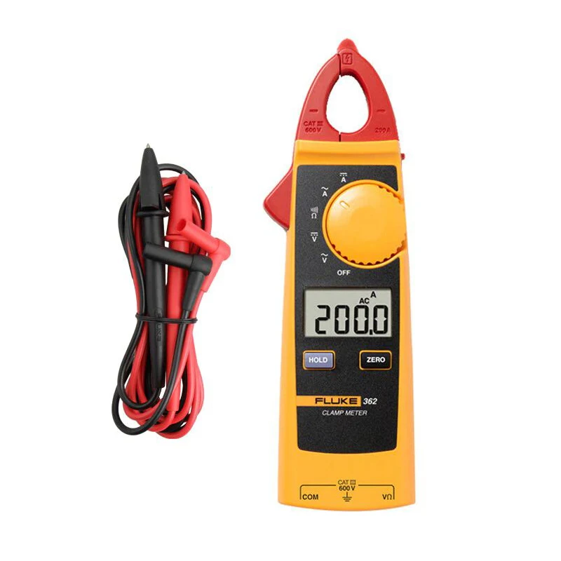 

Fluke 362 365 True RMS Clamp Meter AC/DC 200A Current 600V Voltage 3000-6000Ω Resistance Tester Professional Multimeter