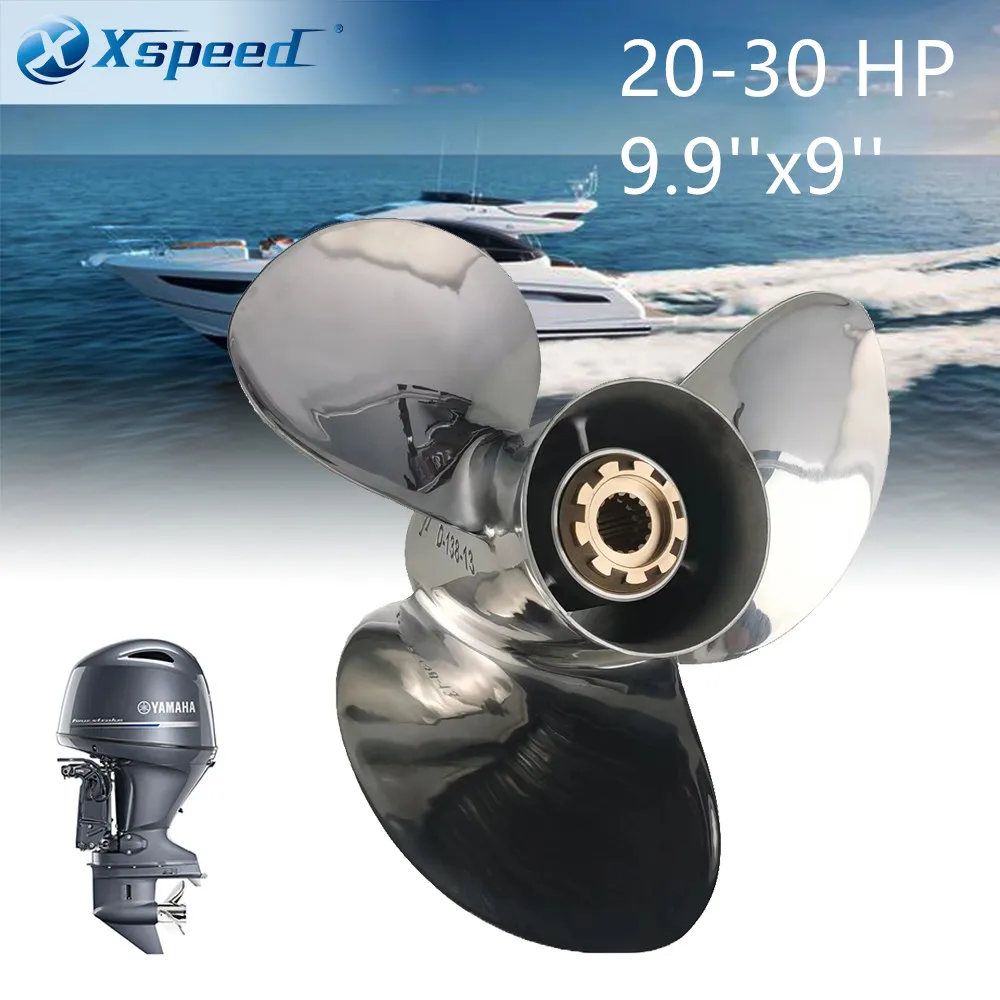 Xspeed  propeller 20-30 HP 9.9''x9'' Marine Propeller For YAMAHA Outboard Engine
