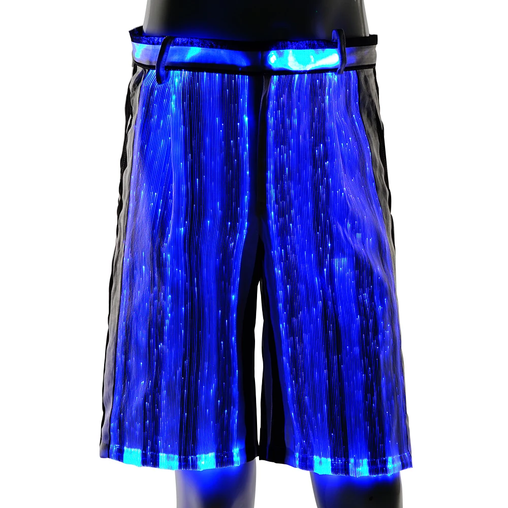 Lumisonata Cool Fashion Led Light Up shorts Luminous Fiber Optic Dance Club Shorts For Stage Performance