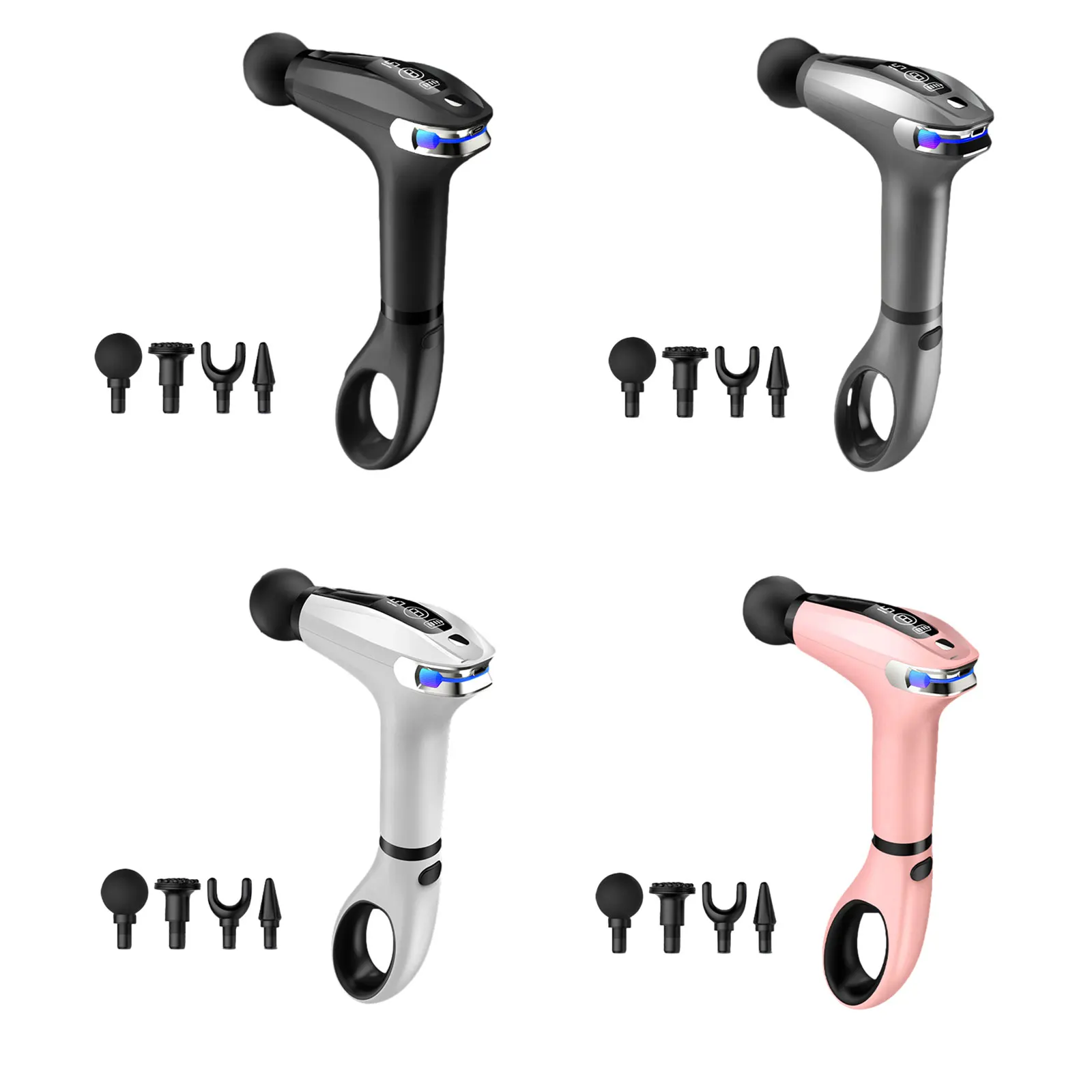 Мощный ударный массажер с удлиненной эргономичной ручкой