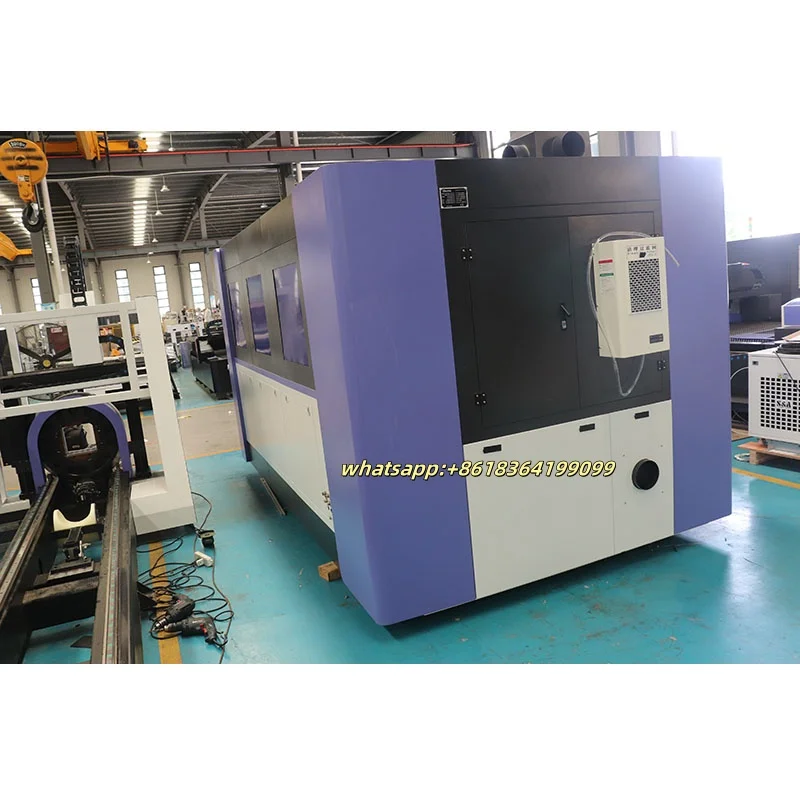 Волоконный резак станок для лазерной резки стали с ЧПУ полностью закрытые