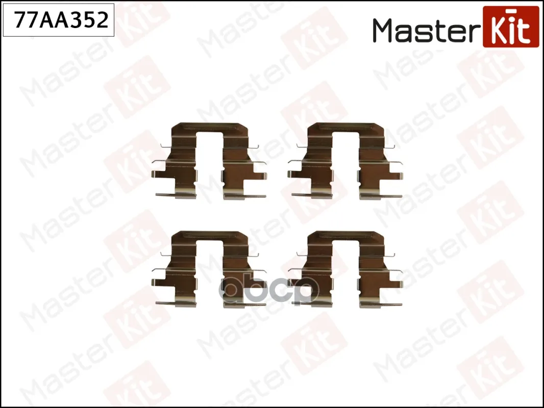 Комплект Установочный Тормозных Колодок Subaru Forester (Sg_) 2002 - 2012 MasterKit арт. 77AA352