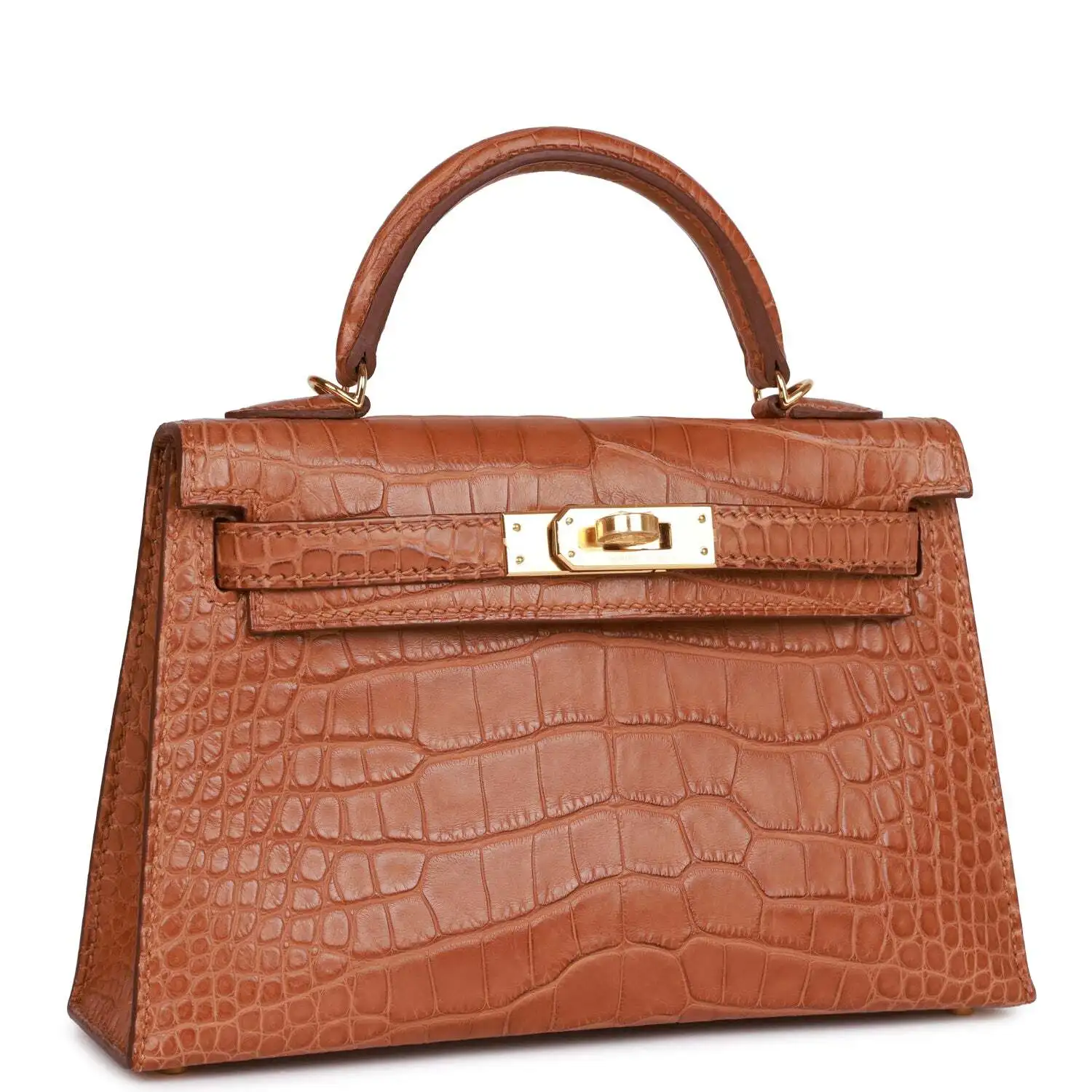Hermes Kelly Sellier 20 - сантиметровый матовый крокодил