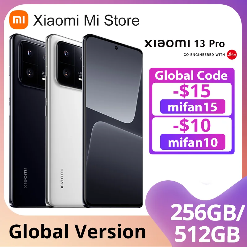 

[World Premiere] Global Version Xiaomi 13 Pro 5G Smartphone 50MP Leica Camera Snapdragon 8 Gen 2 120Hz AMOLED WQHD+ Display IP68