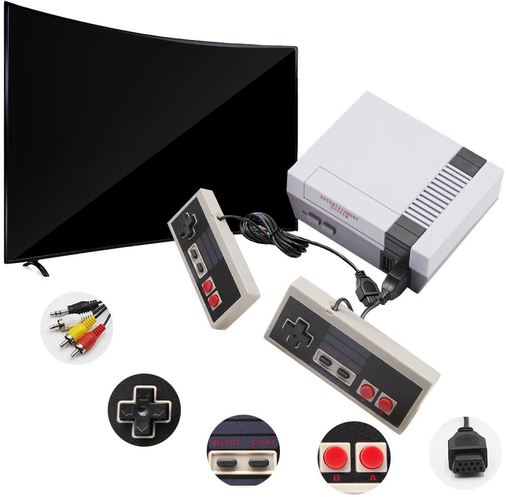 Console de jeu vidéo rétro 8 bits  avec 620 jeux inclus  prise en charge de la sortie TV  cadeau