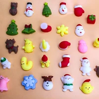 550pcs new mini squishy toys mochi squishies christmas kawaii animal pattern stress relief squeeze toy for kids birthday gifts