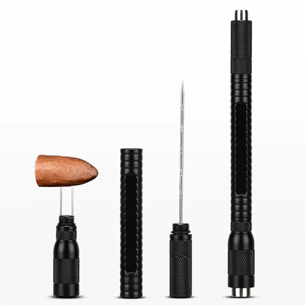 

Инструмент для сигар 4 в 1, 2 размера, дырокол, резак для сигар, сверло, острые иглы для сигар, аксессуары для курения COHIBA с подарочной коробкой