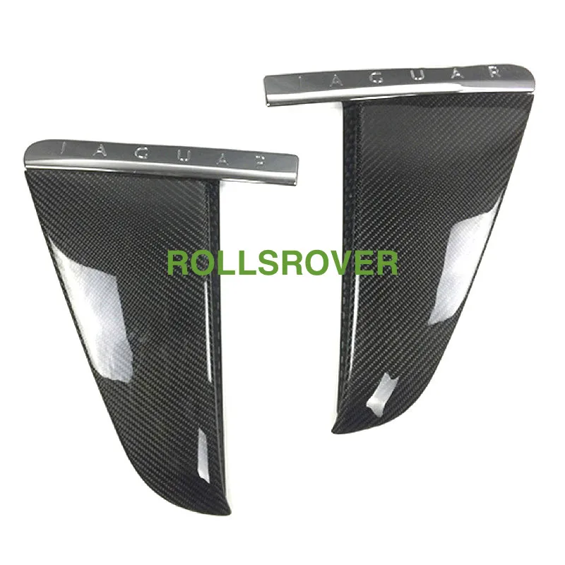 

2PCS Carbon Fiber Front Fender Air Vents Molding Trim For Jaguar XF 2012-2015 C2Z16272XXX C2Z16271XXX