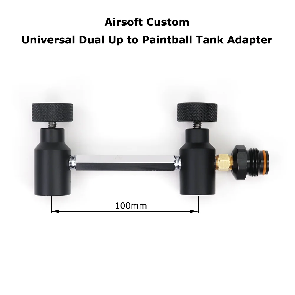 New Custom Universal Dual Up to CO2 HPA Tank Adapter Dual UFA Universal Fill Adapter On/Off ASA For Air Tool Paintball Airsoft