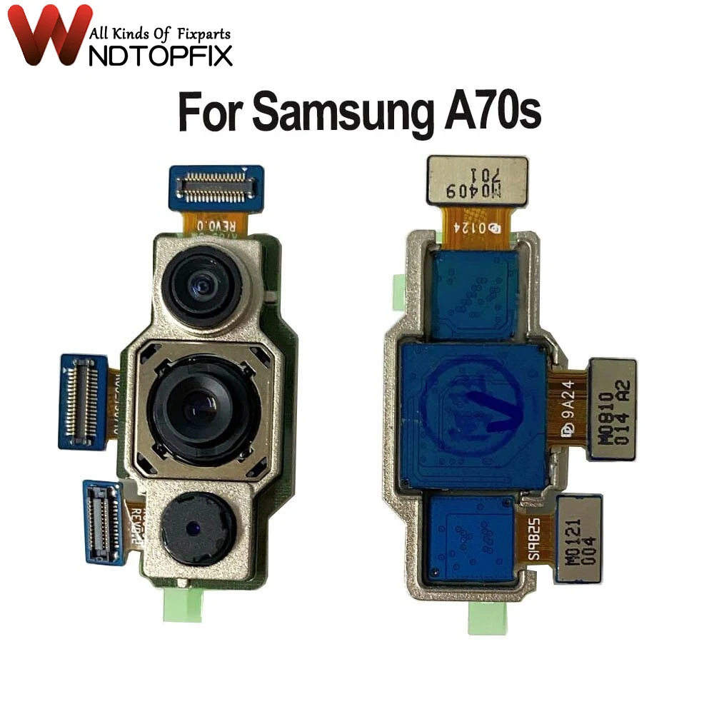 

High Quality New For Samsung Galaxy A70s Back Camera Flex Cable A707 A707FN/DS Rear Main Camera Big camera A707F Front camera