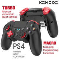 komodo bluetooth wireless gamepad for ps4slimpro controller dual vibration games control for sony playstation5 pc
