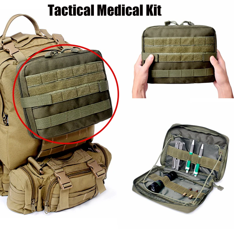 

Tactical First Aid Medical Kit Military Equipment Emergency Kit Nylon Multifunctional Bag Outdoor Hunting Camping Medical Kit