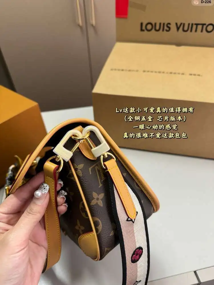 Новая Модная Сумка Через Плечо От Компании Louis Vuitton С ТэксТюрой-старшей Женская |