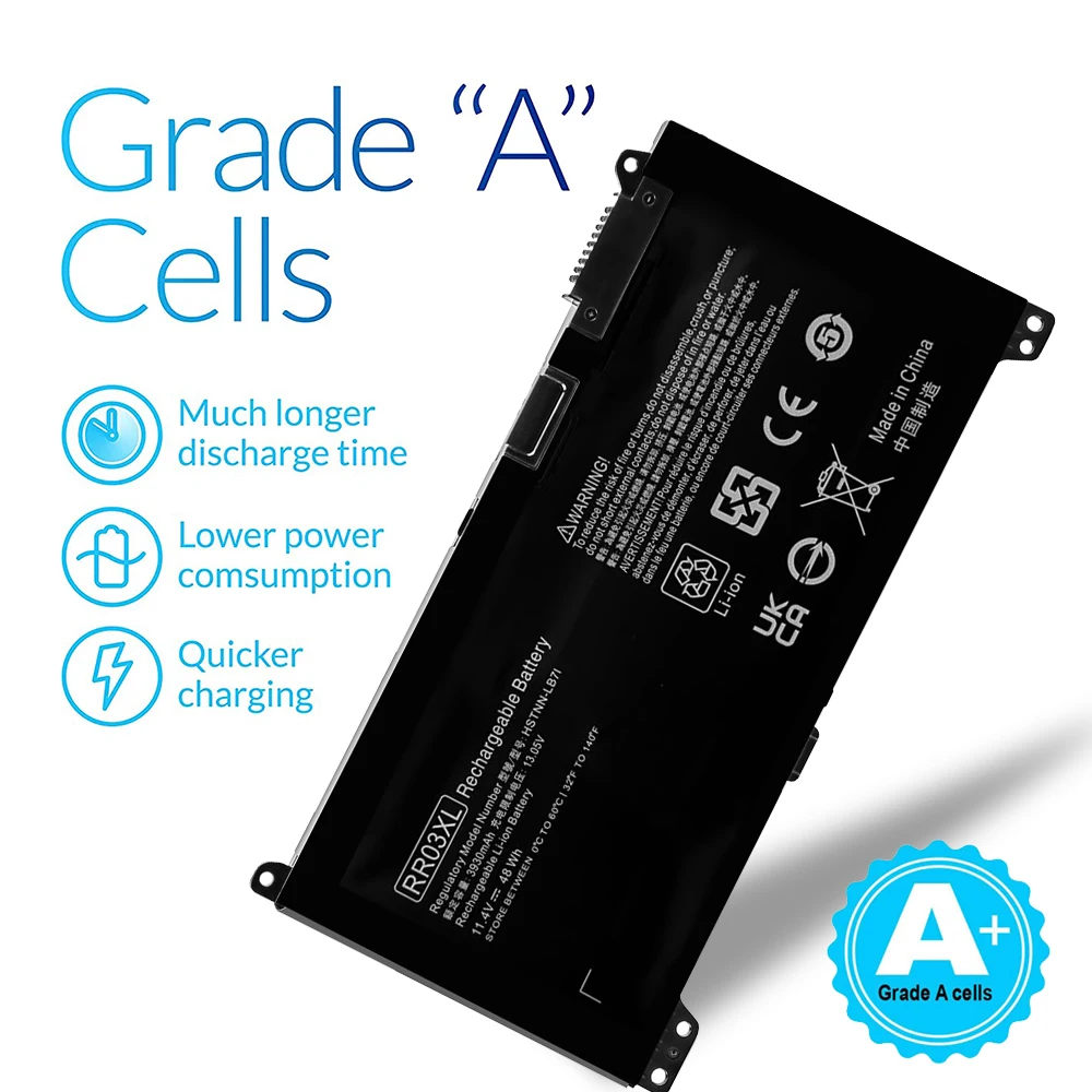 LISCN 48 Втч RR03XL Аккумулятор для ноутбука HP ProBook 430 440 450 455 470 G4 G5 серии HSTNN-PB6W HSTNN-Q04C