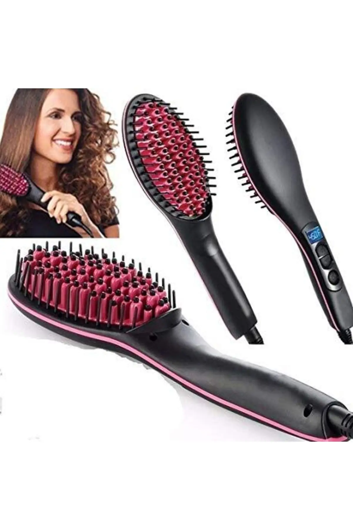 Электрическая щетка для волос. Ceramic hair Straightener. Electric hair Straightener. Hair Straightener. Утюжок для волос hair Magic.