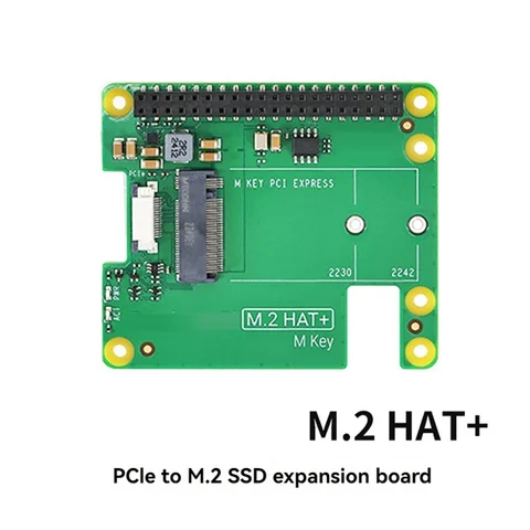 Для Raspberry Pi 5 M.2 HAT + Gen2 Gen3 NVME M.2 SSD 2230/2242 Размер M Ключ PCI Express GPIO Плата расширения