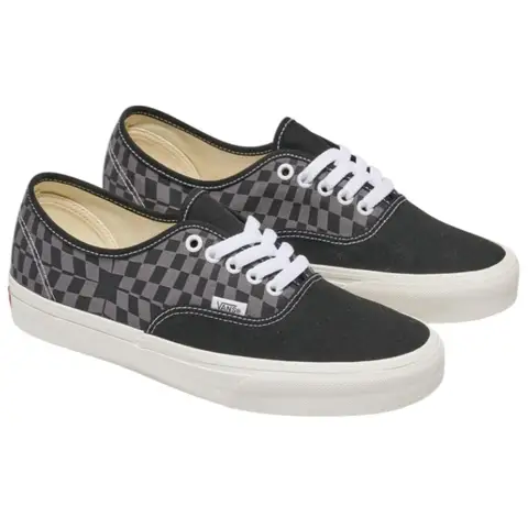 Мужские кроссовки Vans Authentic Color Theory - Warp в клетку черного цвета VN000D7YBLK