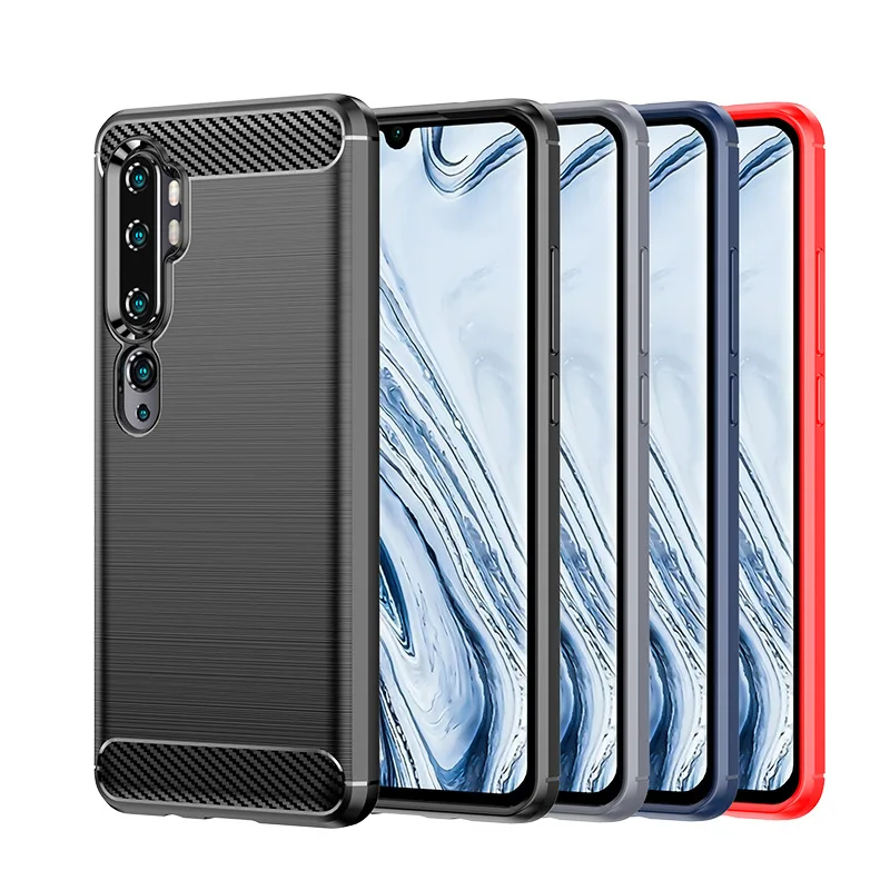 

Case for Xiaomi Note10 Pro/ Note10, Phone Cover for Xiaomi Note10 Lite, TPU Soft Protective Case.Black Blue Red