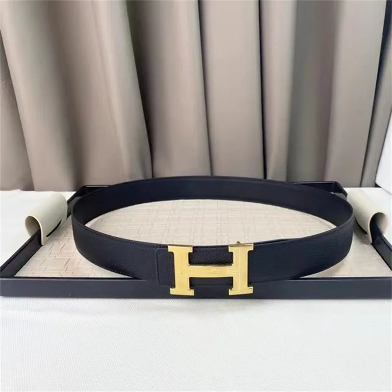 Мужской ремень из натуральной кожи высокого качества от Hermes Copy In Style с фирменной