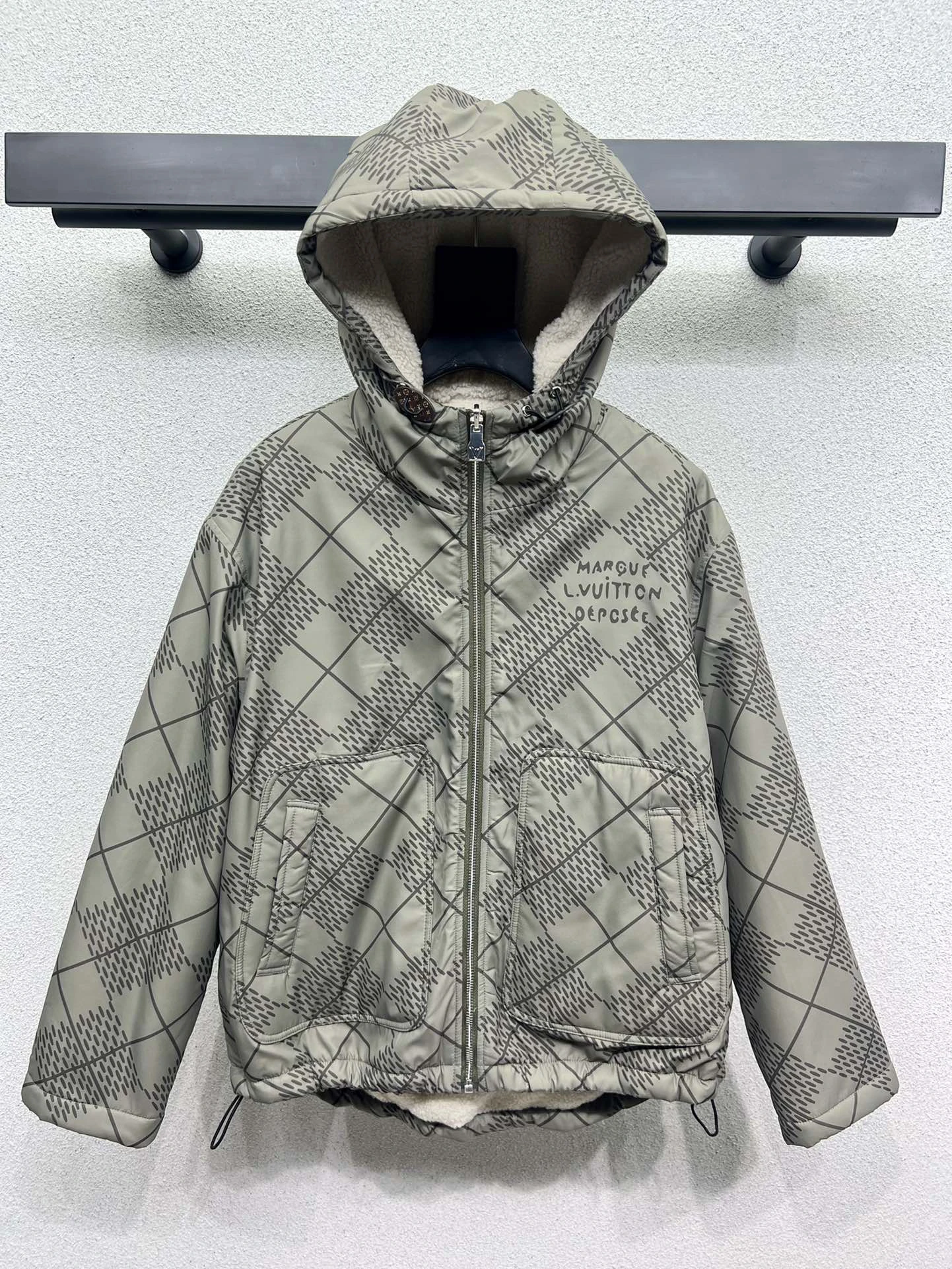 Модный двусторонний дизайн одежды в стиле Louis Vuitton экологически чистый жакет из