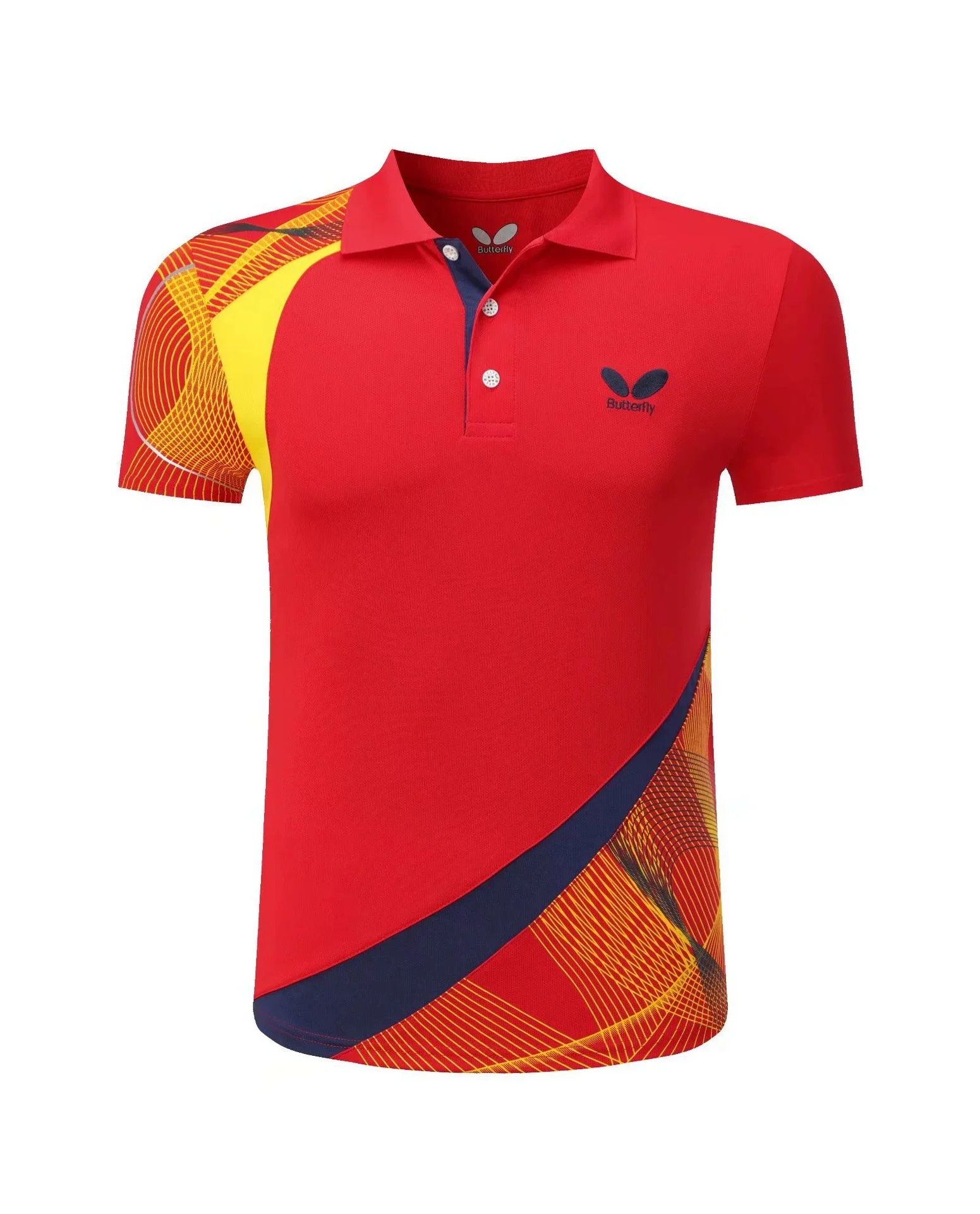 New Table Tennis Clothing Men's and Women's Short Sleeve Speed Dry Breathable Training Suit Lapel Sports Team Uniform