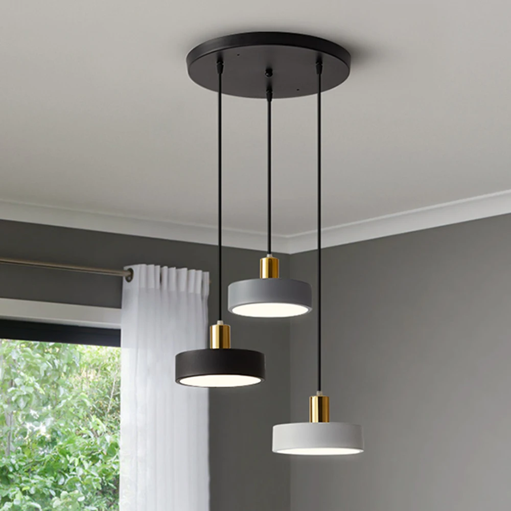 Современная люстра 3 цвета подходящая для гостиной спальни гостиницы кабинета