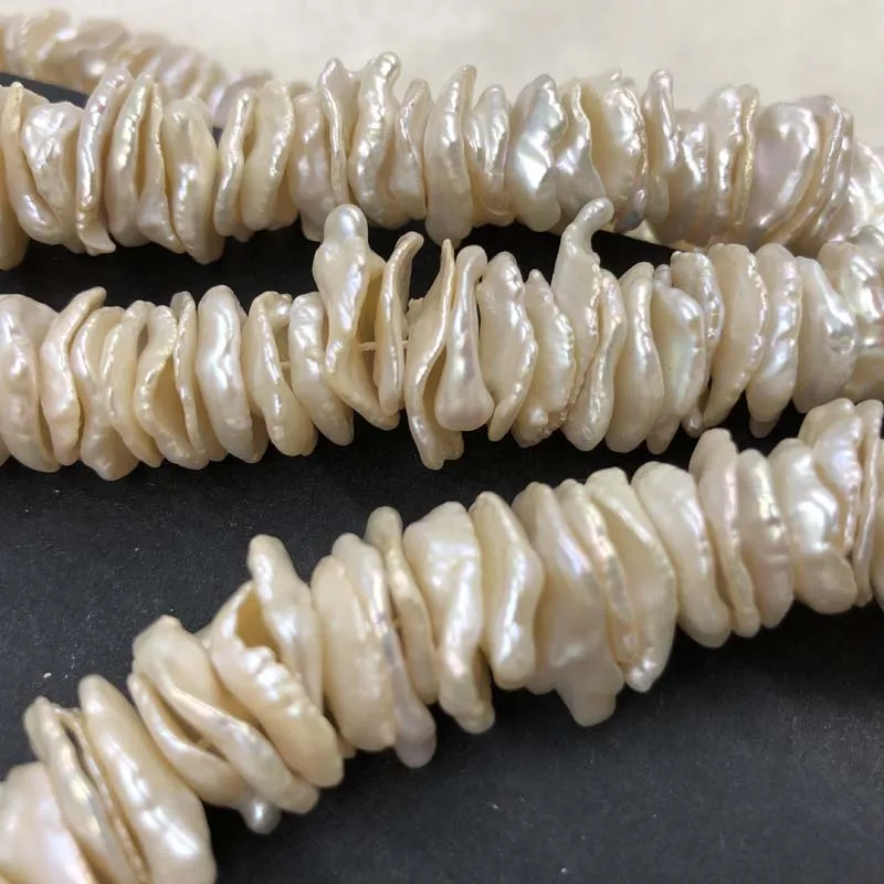 

ELEISPL JEWELRY Wholesale 1 String 13-18mm Natural KeShi Pearls 39cm #1037-3