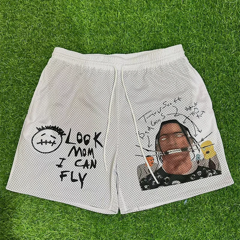 Летние модные шорты для мужчин и женщин сетчатые двухслойные спортивные пляжные