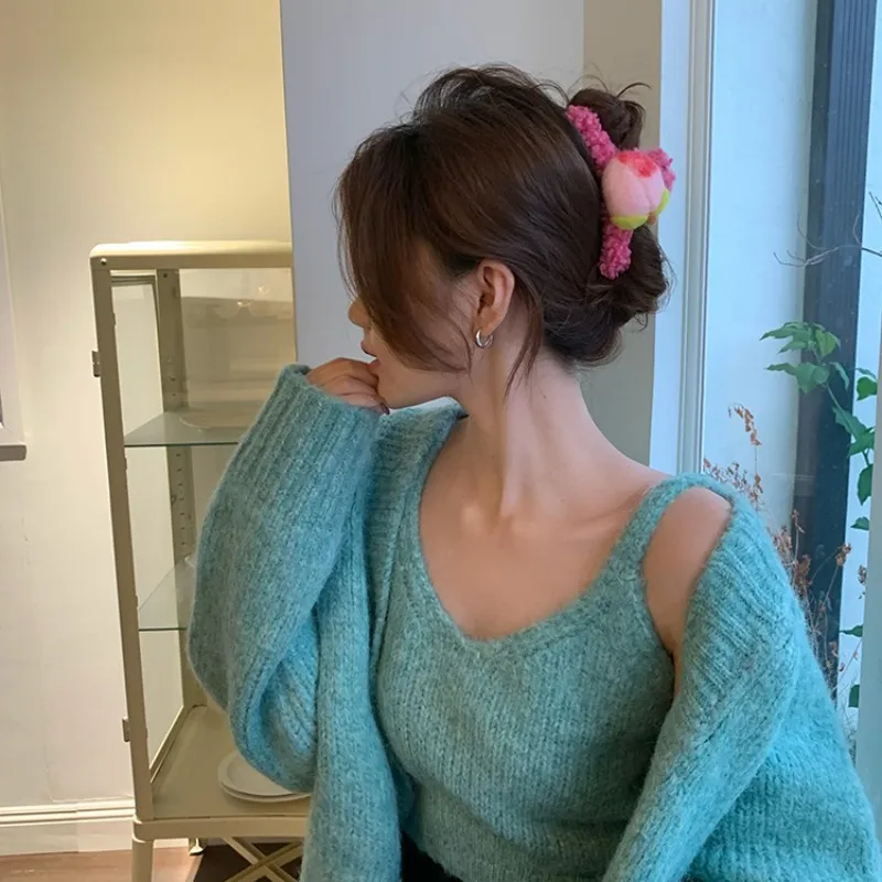 Симпатичные ананасы милые фрукты груша вишня клубника осенне-зимние большие