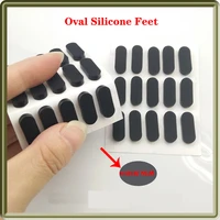 black environmentally friendly silicone pad oval rubber foot pad notebook shock absorption non slip buffer pad width 7mm